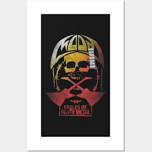 Eagles Of Death Metal EODM Skull Crossed Guitars Rock Band Posters and Art